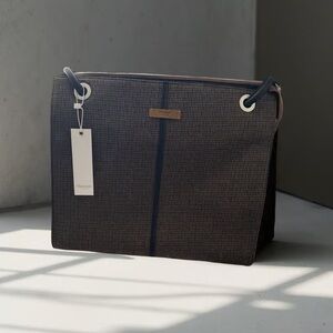 Hammitt Black and Brown Toiletry Bag